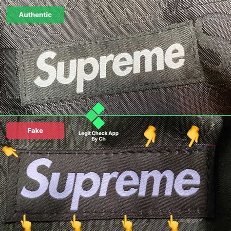 supreme sling bag real vs fake|real supreme stitching.